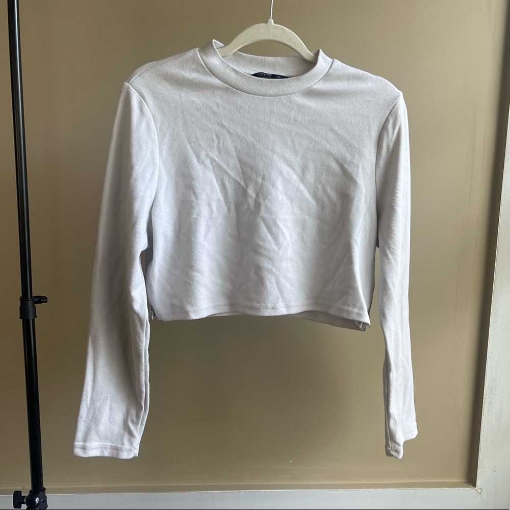 Fashion Nova Long Sleeve Cropped T Shirt 1XL